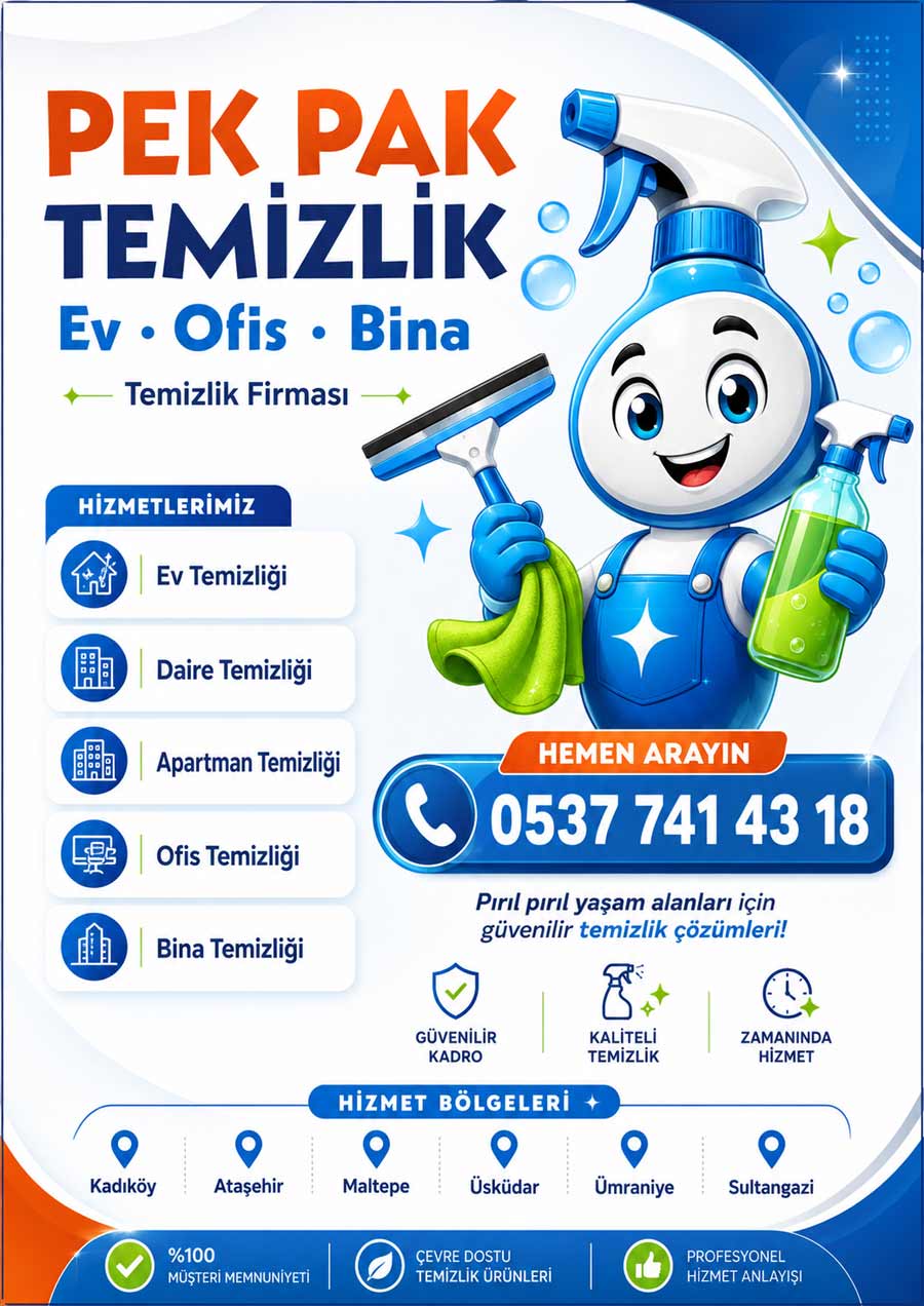Temiz, düzenli ve ferah yaşam alanları için profesyonel temizlik süreci